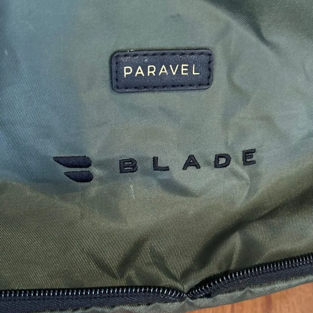 Paravel Blade fold up olive green soft men's toiletry bag travel bag valet